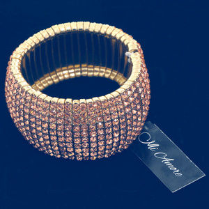 NEW Rose Gold Bling Holiday Stretch Bracelet